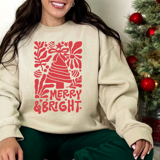 Red Merry And Bright Transfer