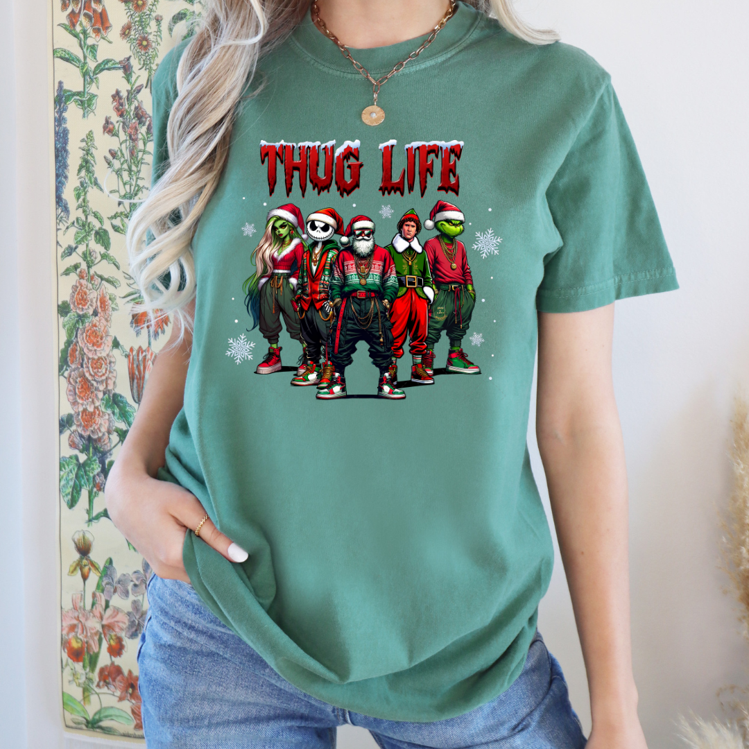 Red Thug Life Christmas Transfer