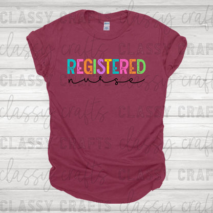 Registered Nurse Colorful Transfer