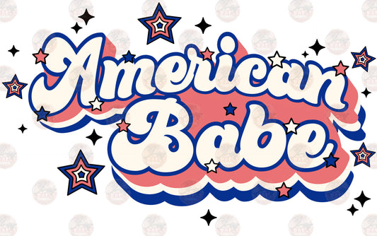 Retro American Babe - Sublimation Transfer