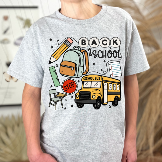 Retro Back To School Transfer