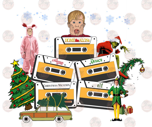 Retro Christmas Cassettes - Sublimation Transfer