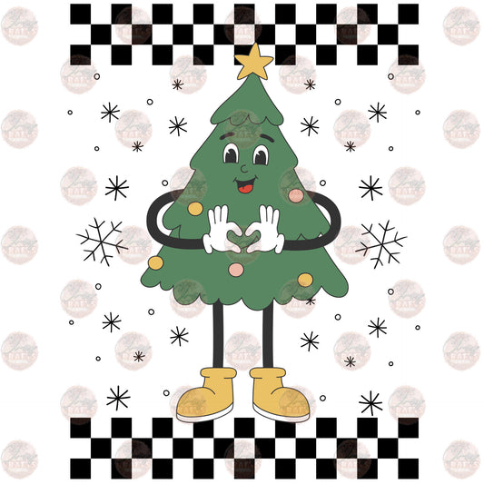 Retro Christmas Tree - Sublimation Transfer