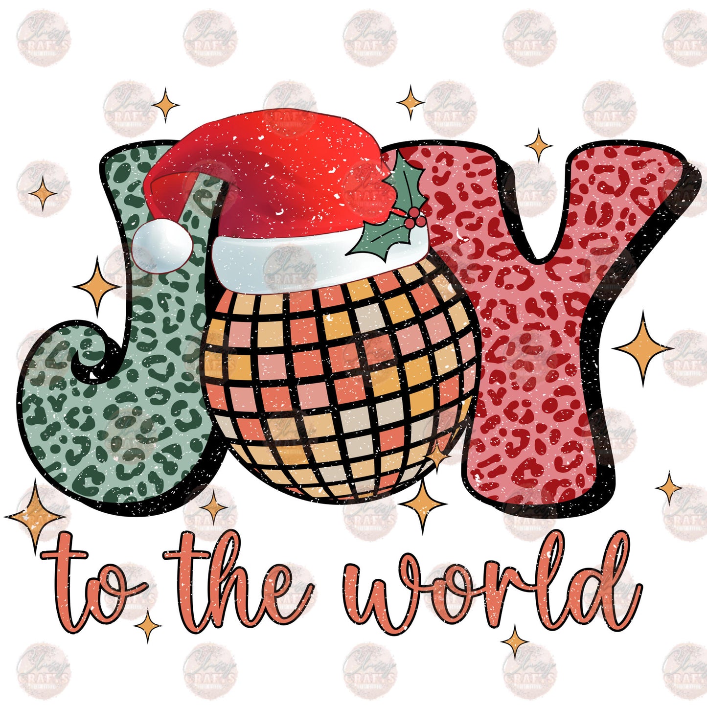 Retro Joy To The World - Sublimation Transfer