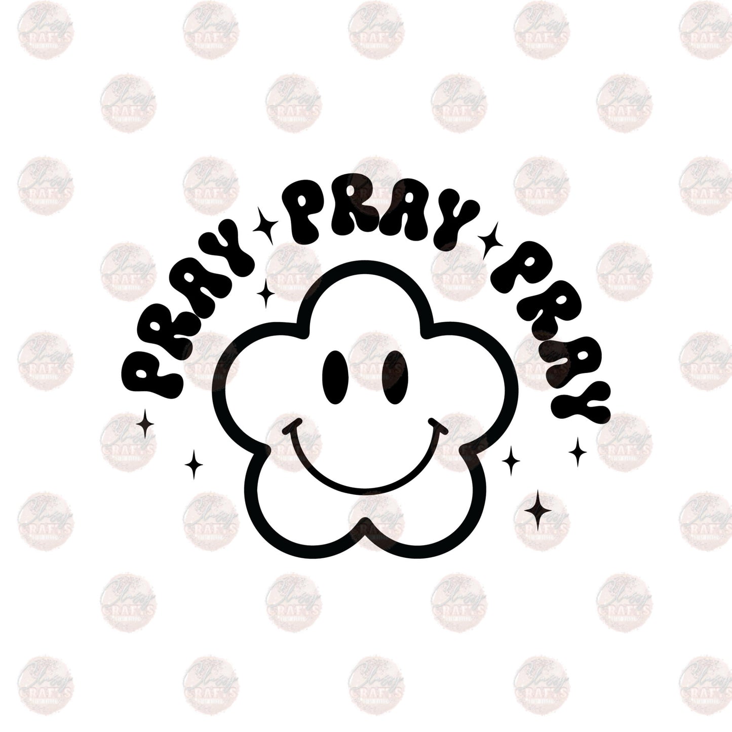 Retro Pray Over It Matching Pocket Transfer