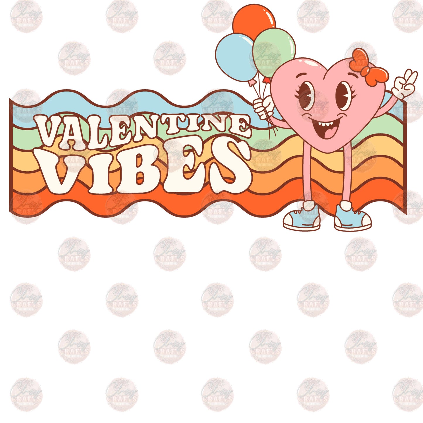 Retro Valentine Vibes Transfer