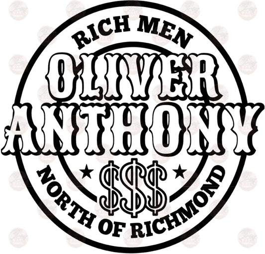 Rich Men North Of Richmond - Sublimation Transfers