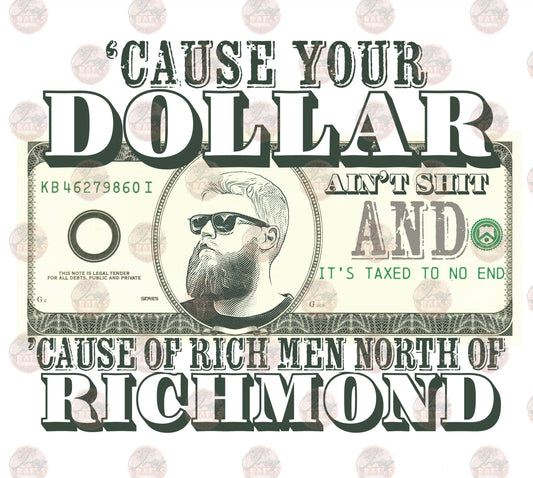 Richmond Dollar - Sublimation Transfer