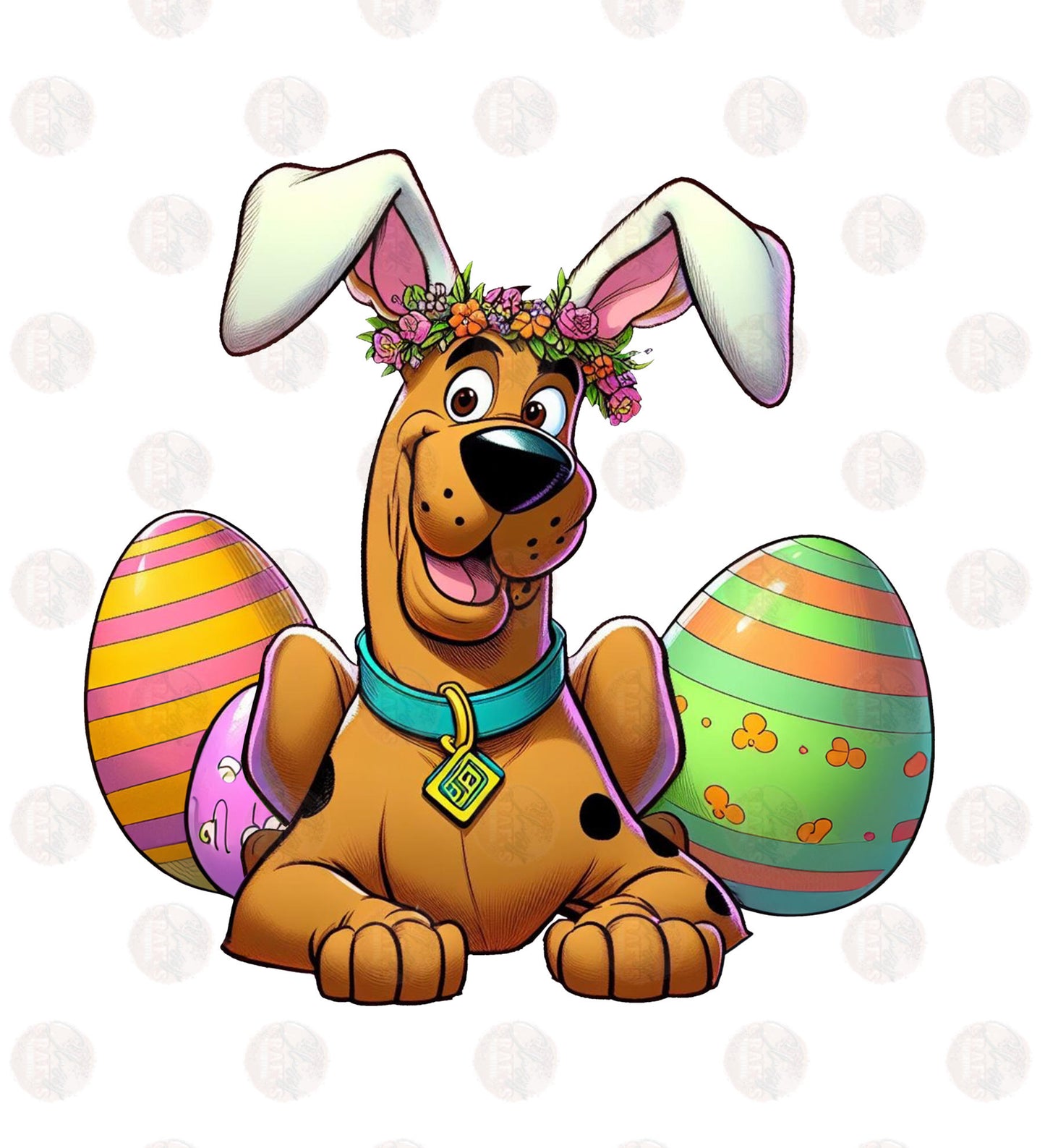 S Pup Easter Pocket Transfer