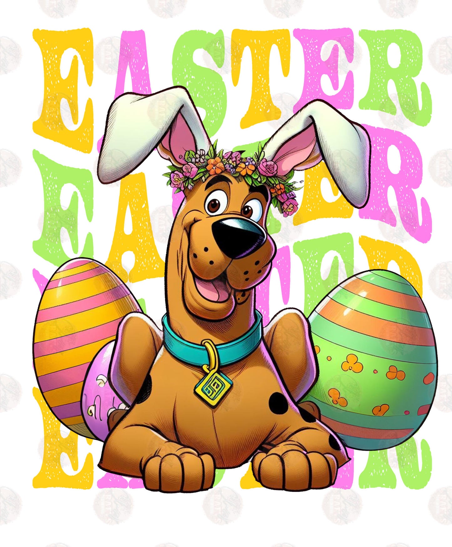 S Pup Easter Transfer ** TWO PART* SOLD SEPARATELY**