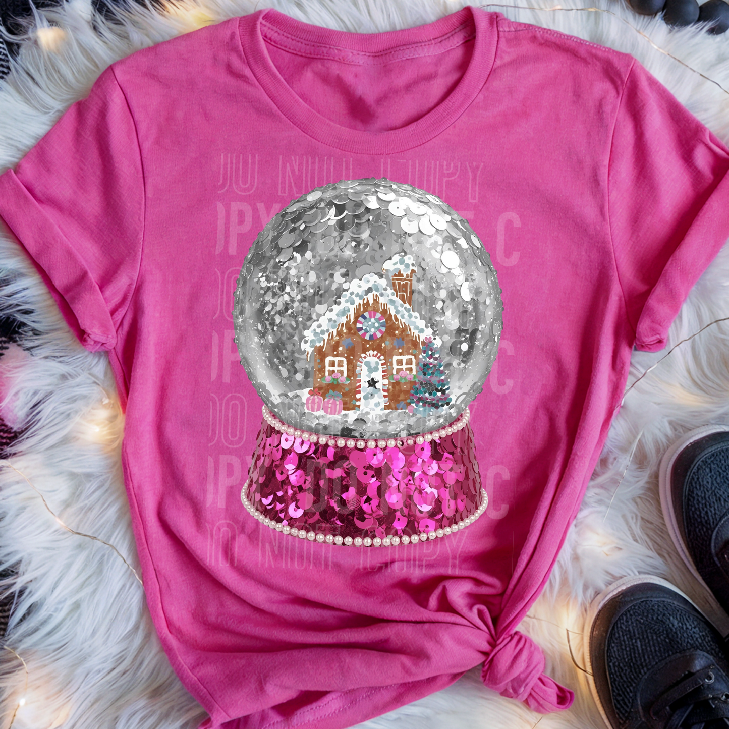 SNOWGLOBE SEQUINS TRANSFER