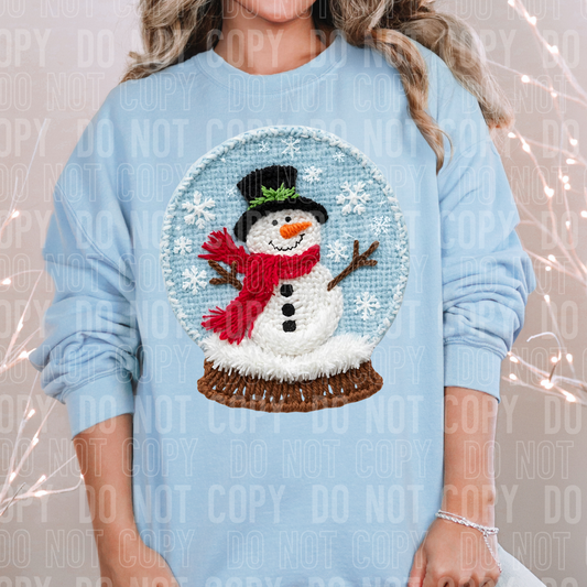SNOWMAN SNOW GLOBE YARN TRANSFER