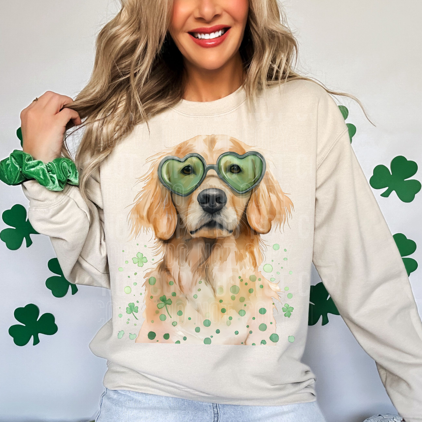 ST PATRICKS DAY DOG TRANSFER **SOLD SEPARATELY**