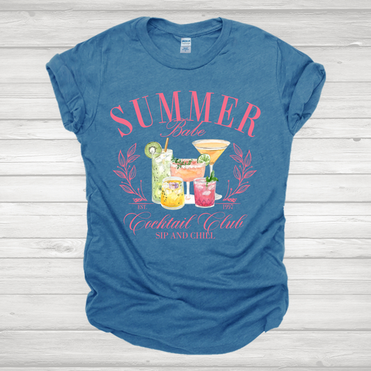 Summer Babe Cocktail Club Transfer