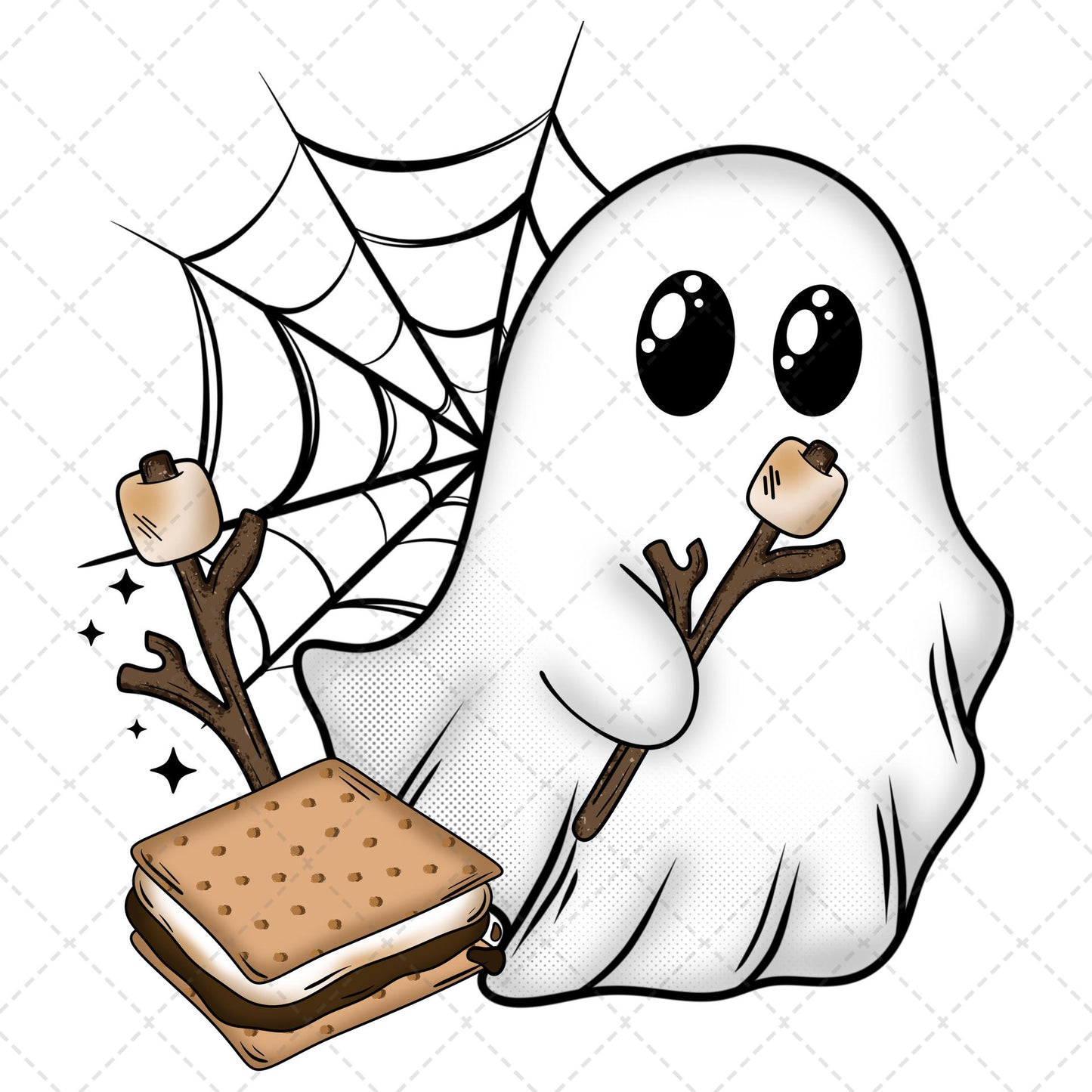 S’more ghost **TWO PART* SOLD SEPARATELY** Transfer