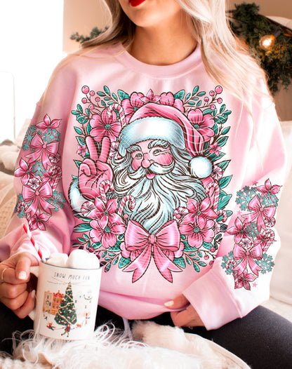 Pink Santa Transfer ** TWO PART* SOLD SEPARATELY**