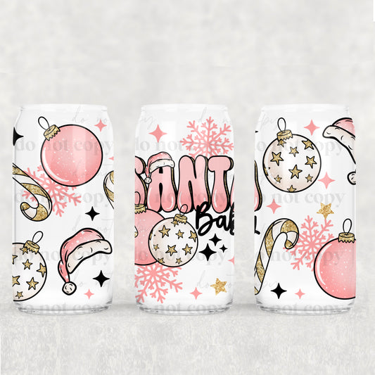 Santa Baby 16 Oz Libbey Wrap Transfer