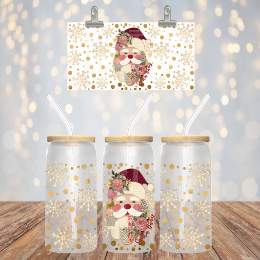 Santa Baby Libbey 16 Oz Transfer