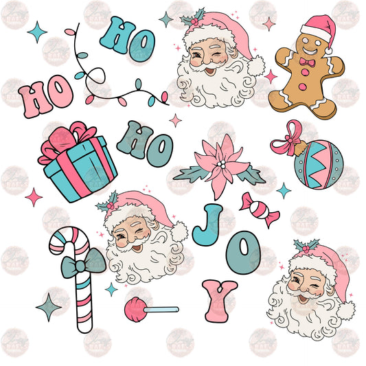 Santa Christmas Collage - Sublimation Transfer