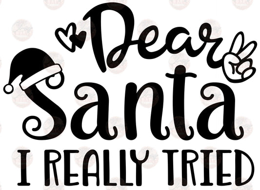 Dear Santa - Sublimation Transfer