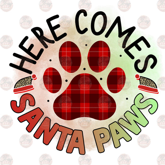 Santa Paws - Sublimation Transfer