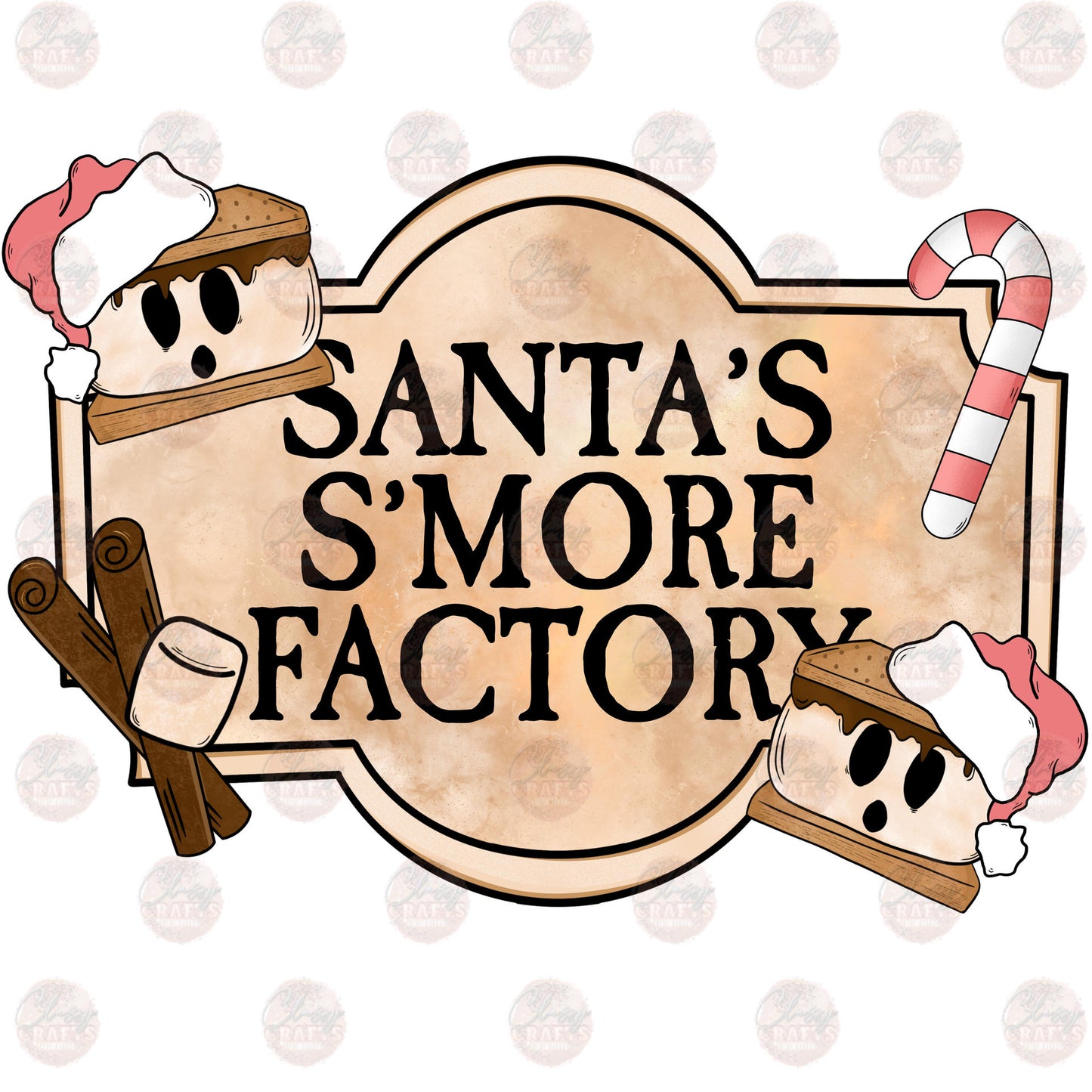 Santa's S'more Factory - Sublimation Transfer