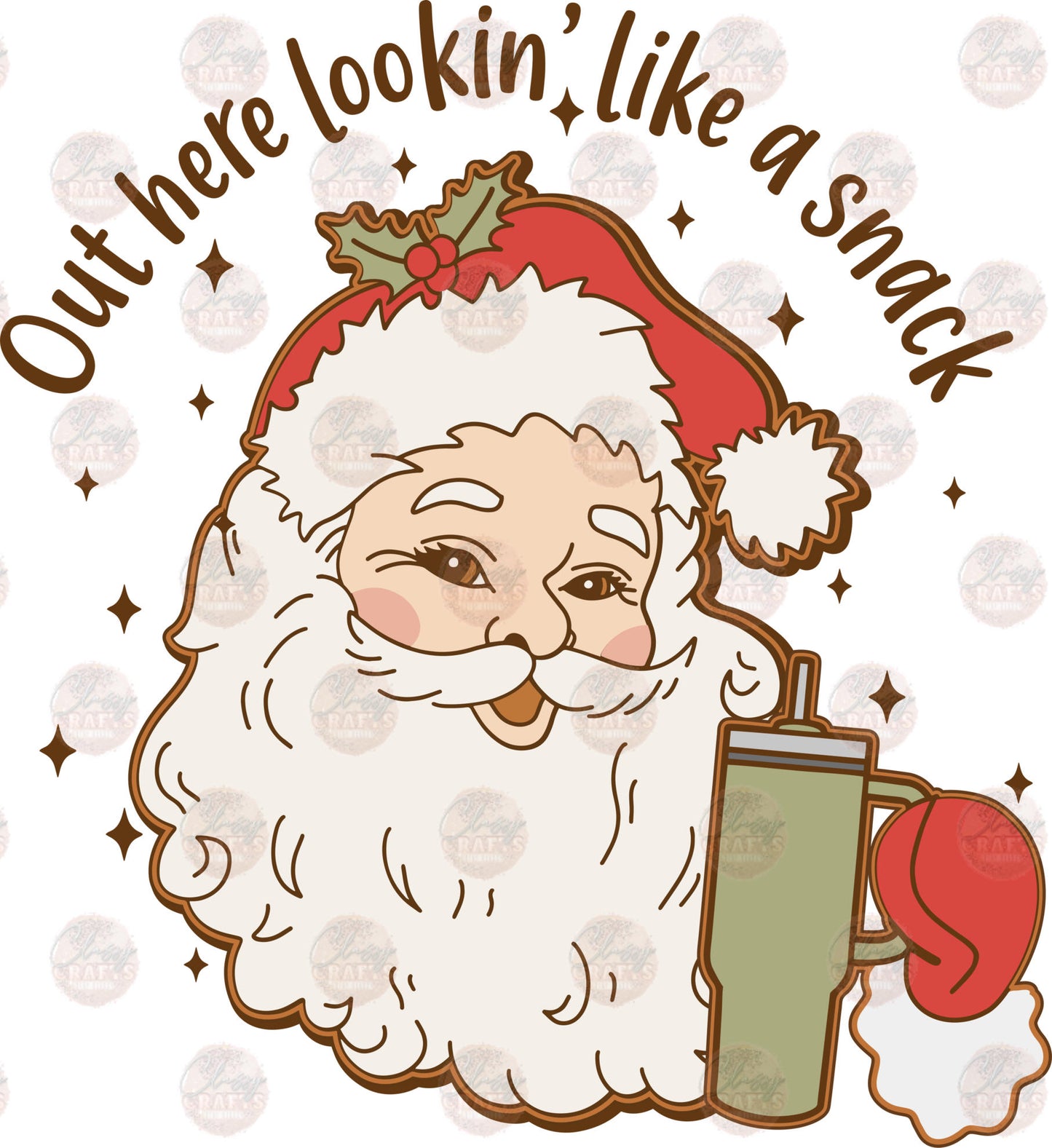 Santa Lookin Like A Snack - Sublimation Transfers