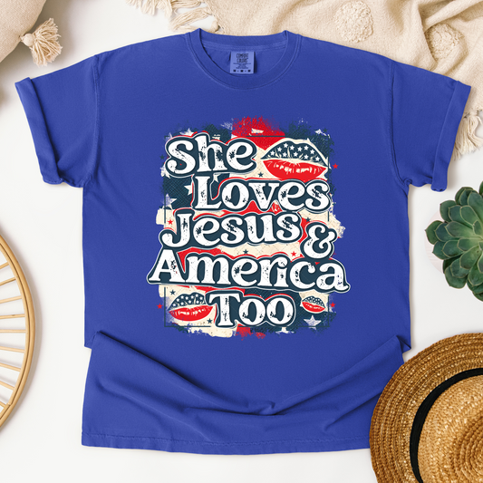 She Loves Jesus & America Too Transfer