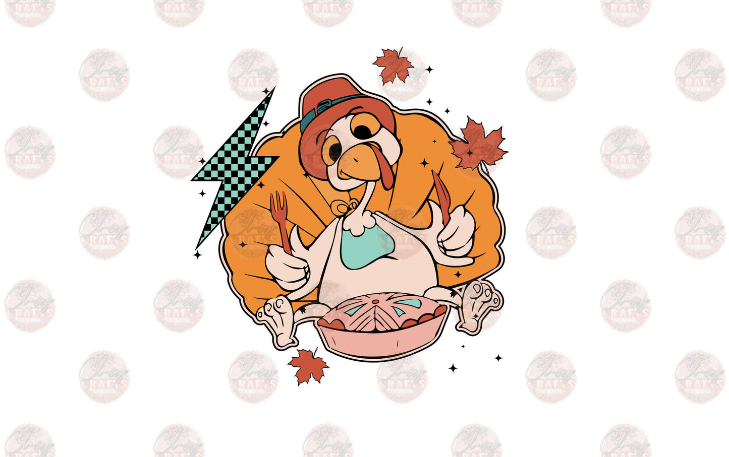 Silly Turkey Pocket - Sublimation Transfer