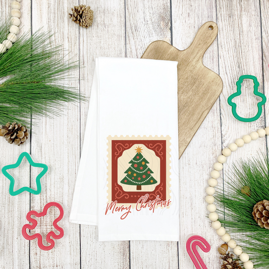 Simple Christmas Tea Towel Transfer