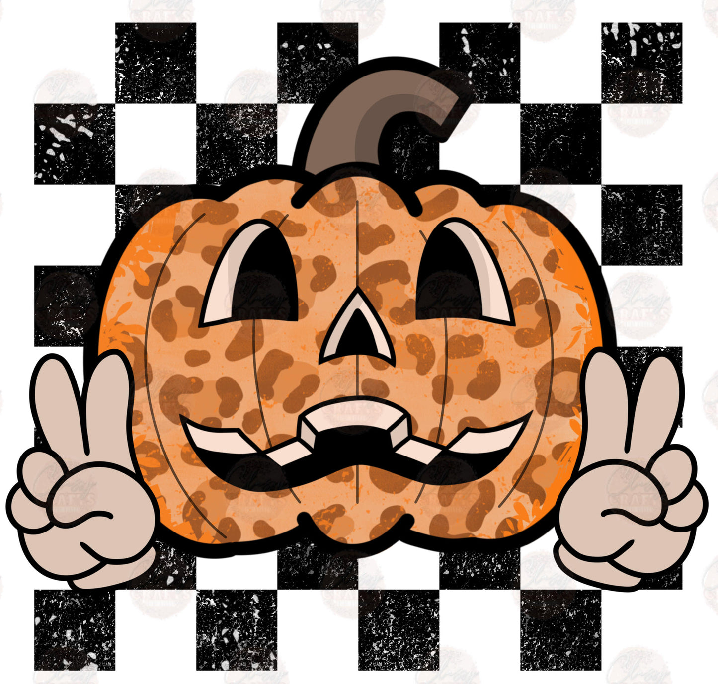 Simple Retro Pumpkin Transfer