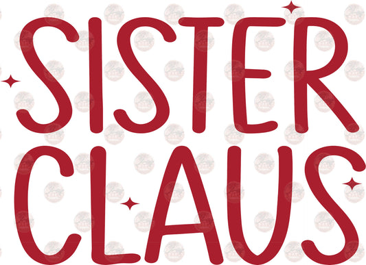 Sister Claus - Sublimation Transfers