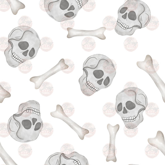 Skull And Bones Seamless Wrap - Sublimation Transfer