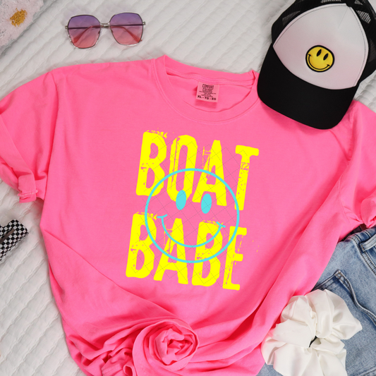 Smiley Boat Babe Transfer