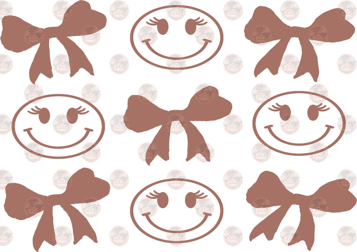 Smileys & Bows Transfer