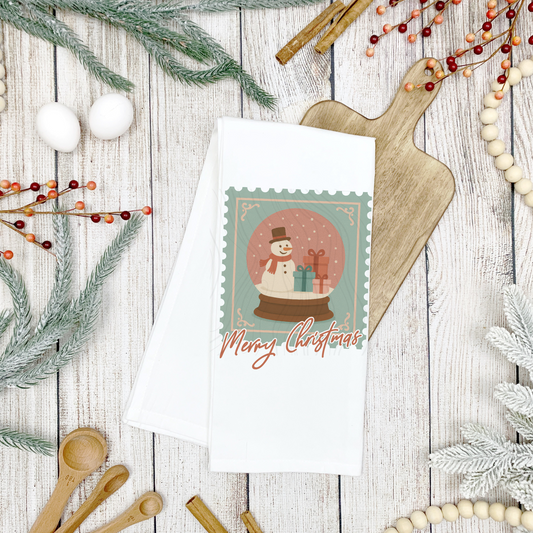 Snowman Tea Towel Transfer