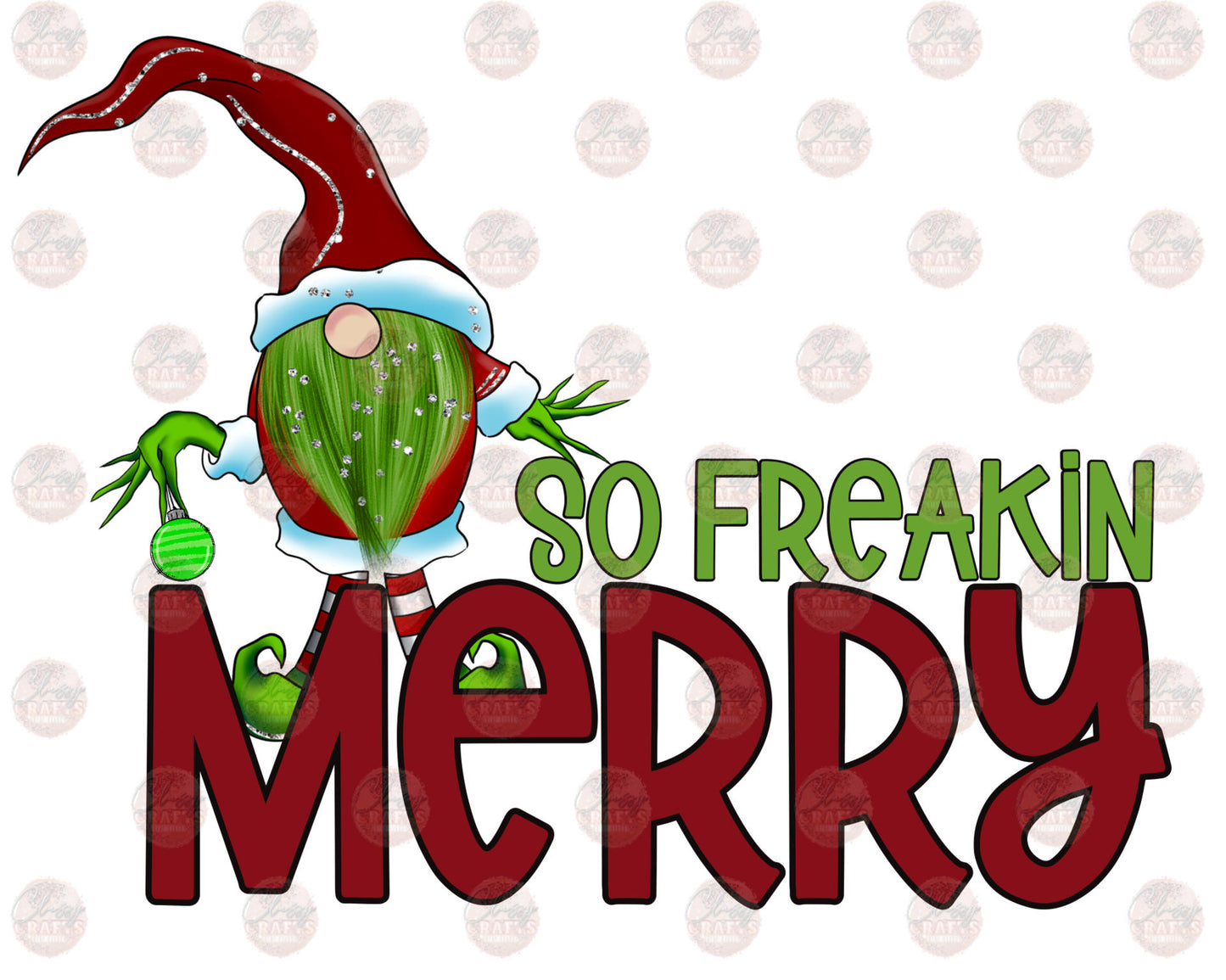 So Freakin Merry - Sublimation Transfer