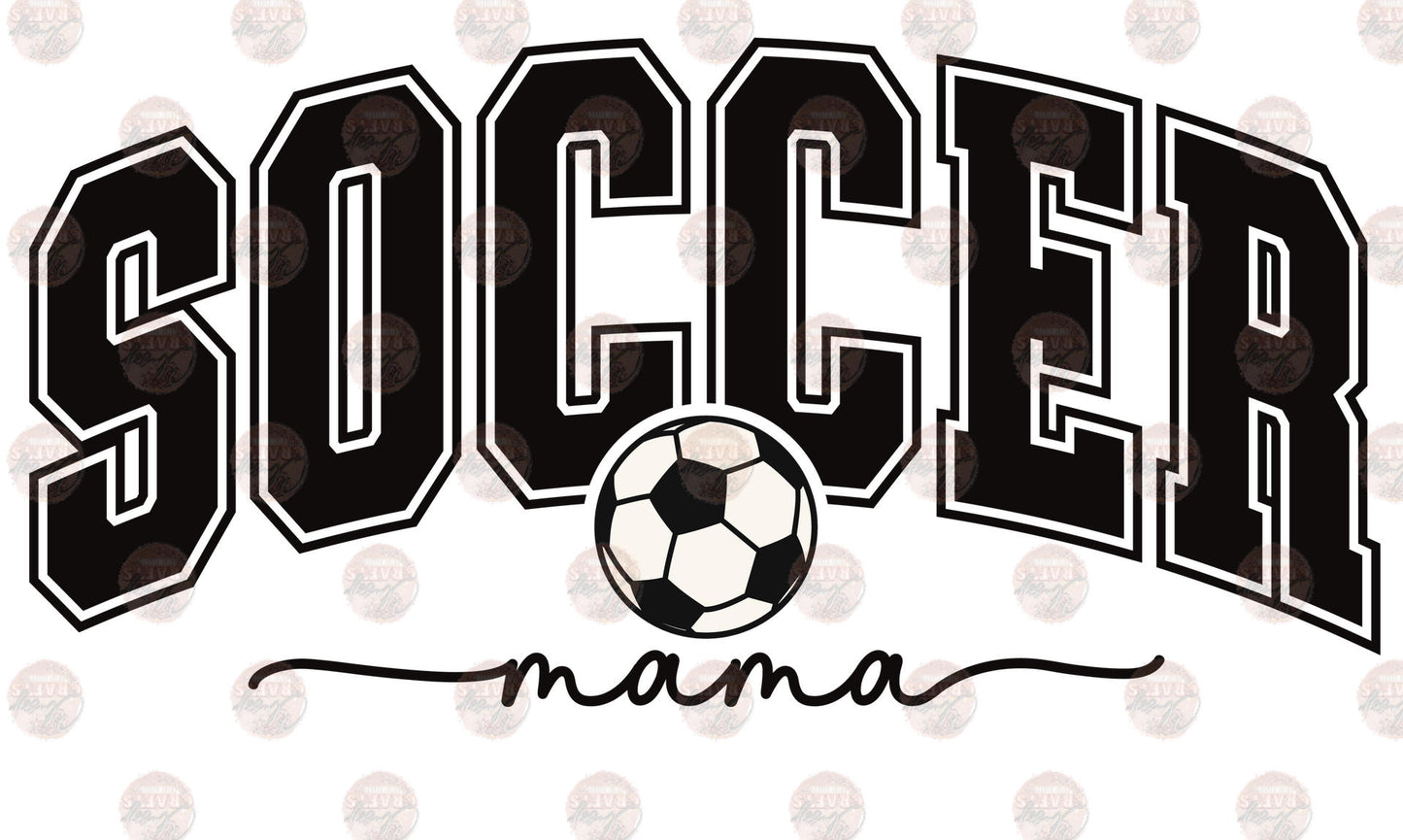 Soccer Mama Black Transfer