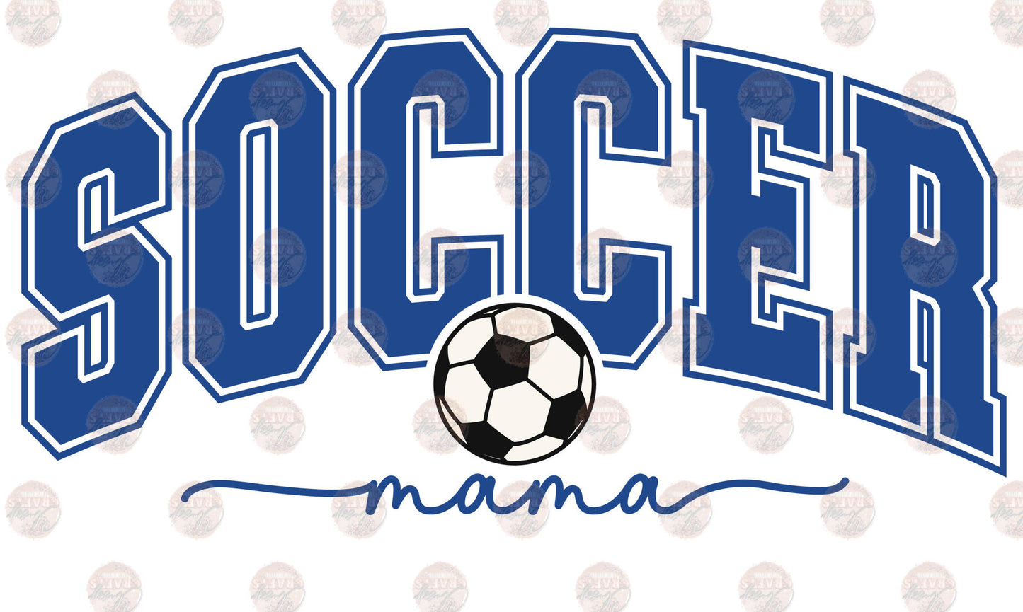 Soccer Mama Blue Transfer