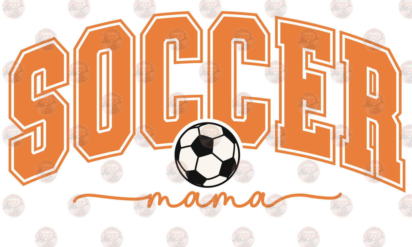 Soccer Mama Orange Transfer