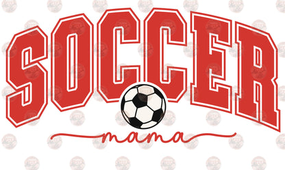 Soccer Mama Red Transfer