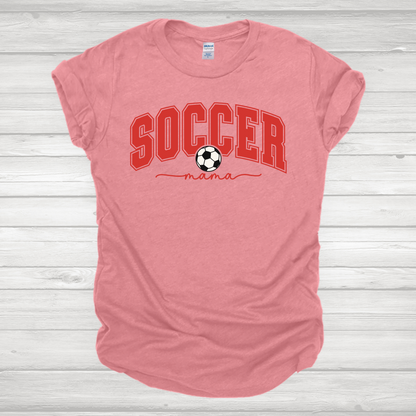 Soccer Mama Red Transfer