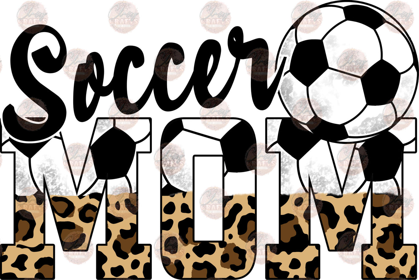 Soccer Mom Cheetah Transfer Classy Crafts