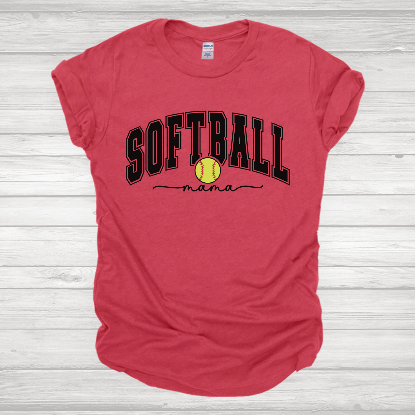 Softball Mama Black Transfer