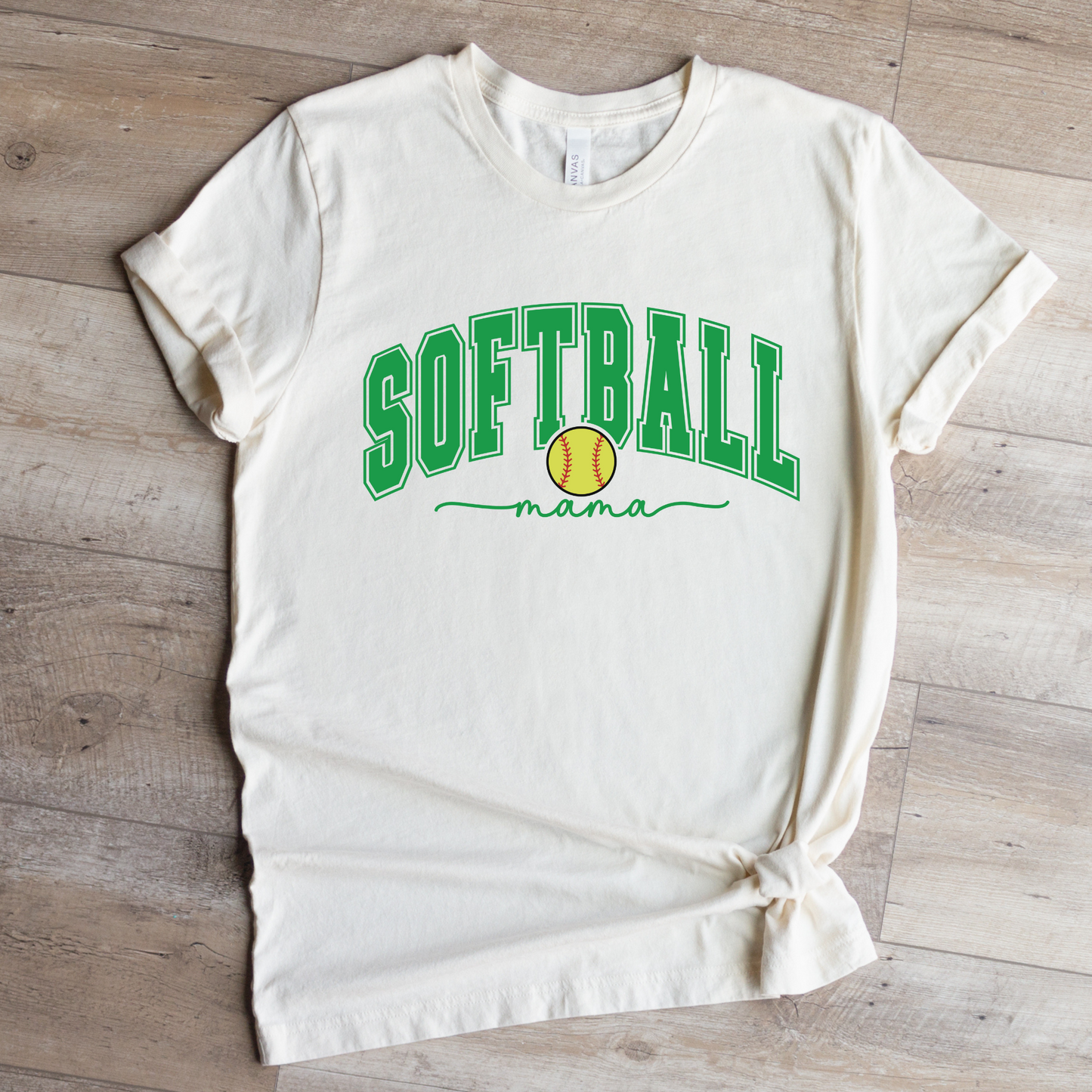 Softball Mama green Transfer