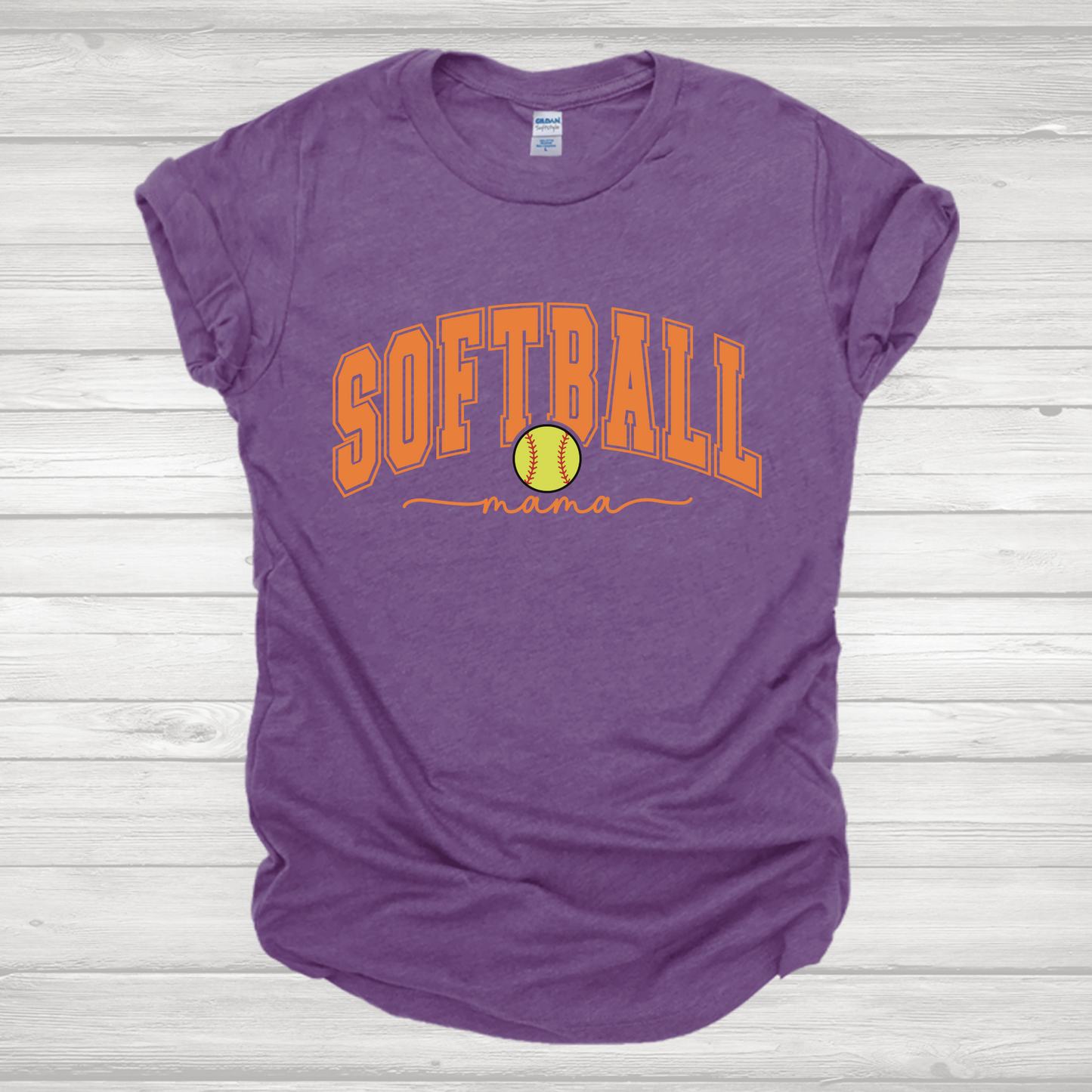 Softball Mama Orange Transfer