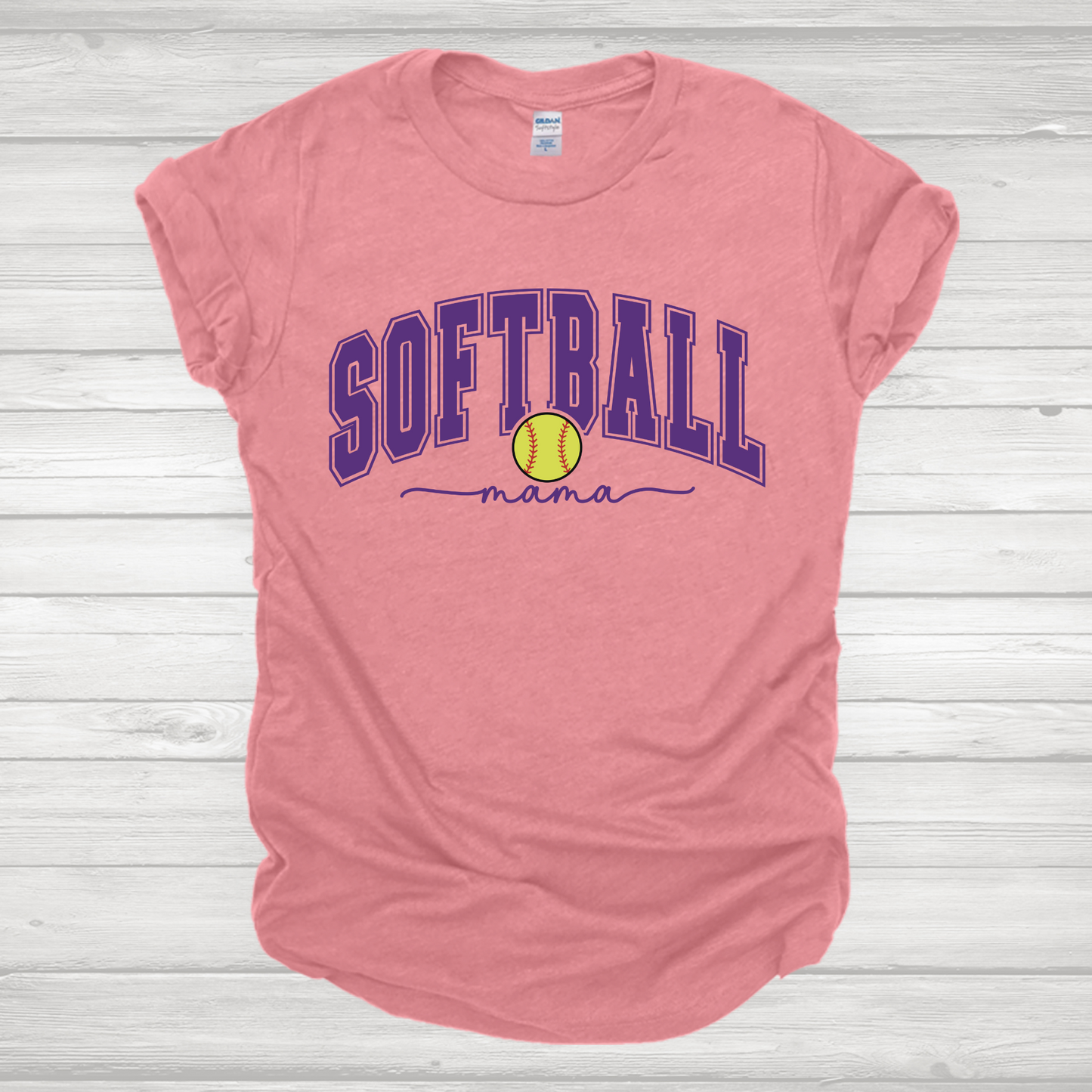 Softball Mama Purple Transfer