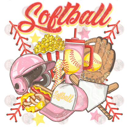 Softball Mute Colors Transfer