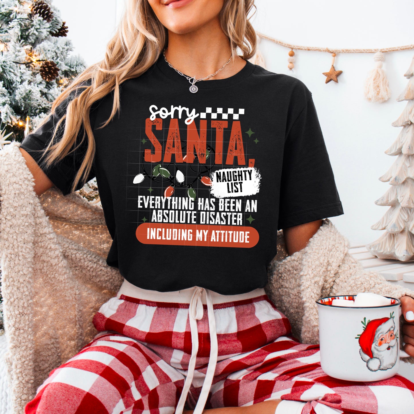 Sorry Santa Black Transnfer