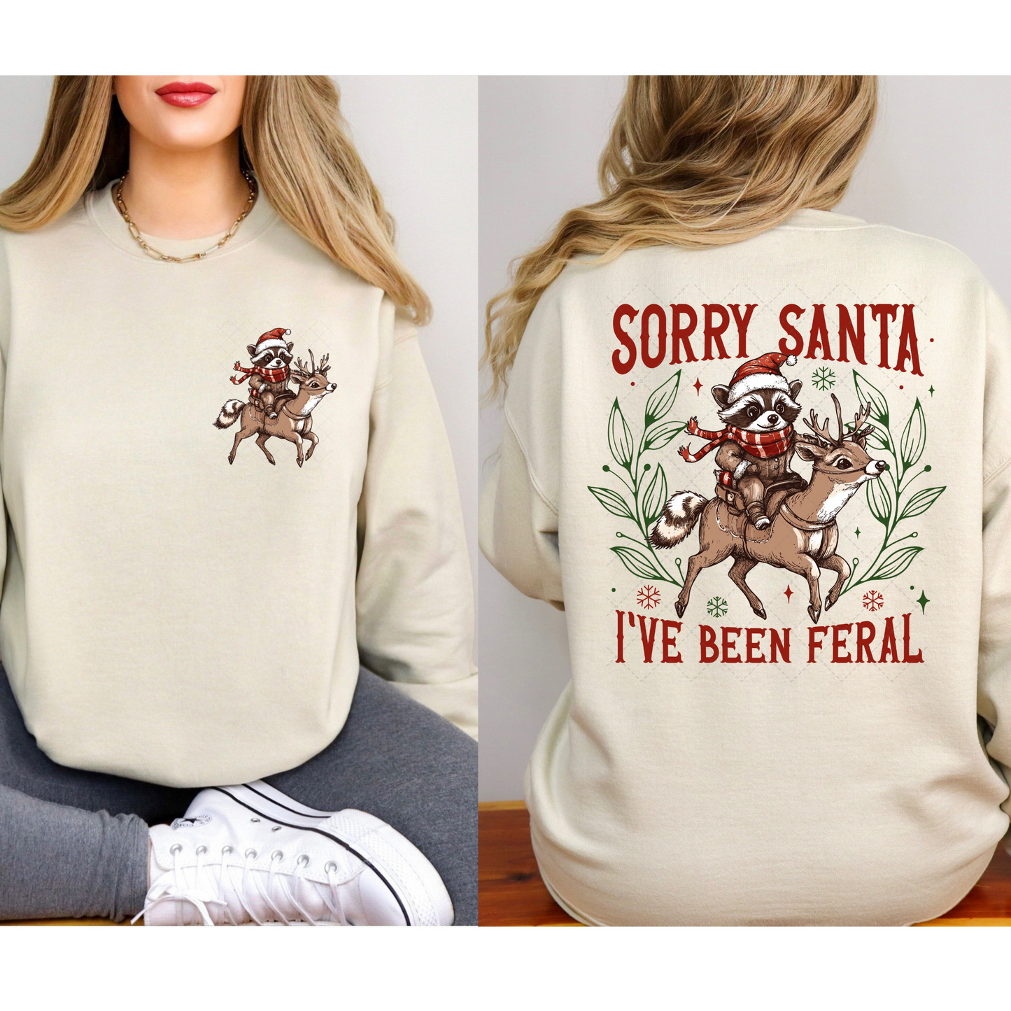 Sorry Santa I've Been Feral ** TWO PART* SOLD SEPARATELY** Transfer